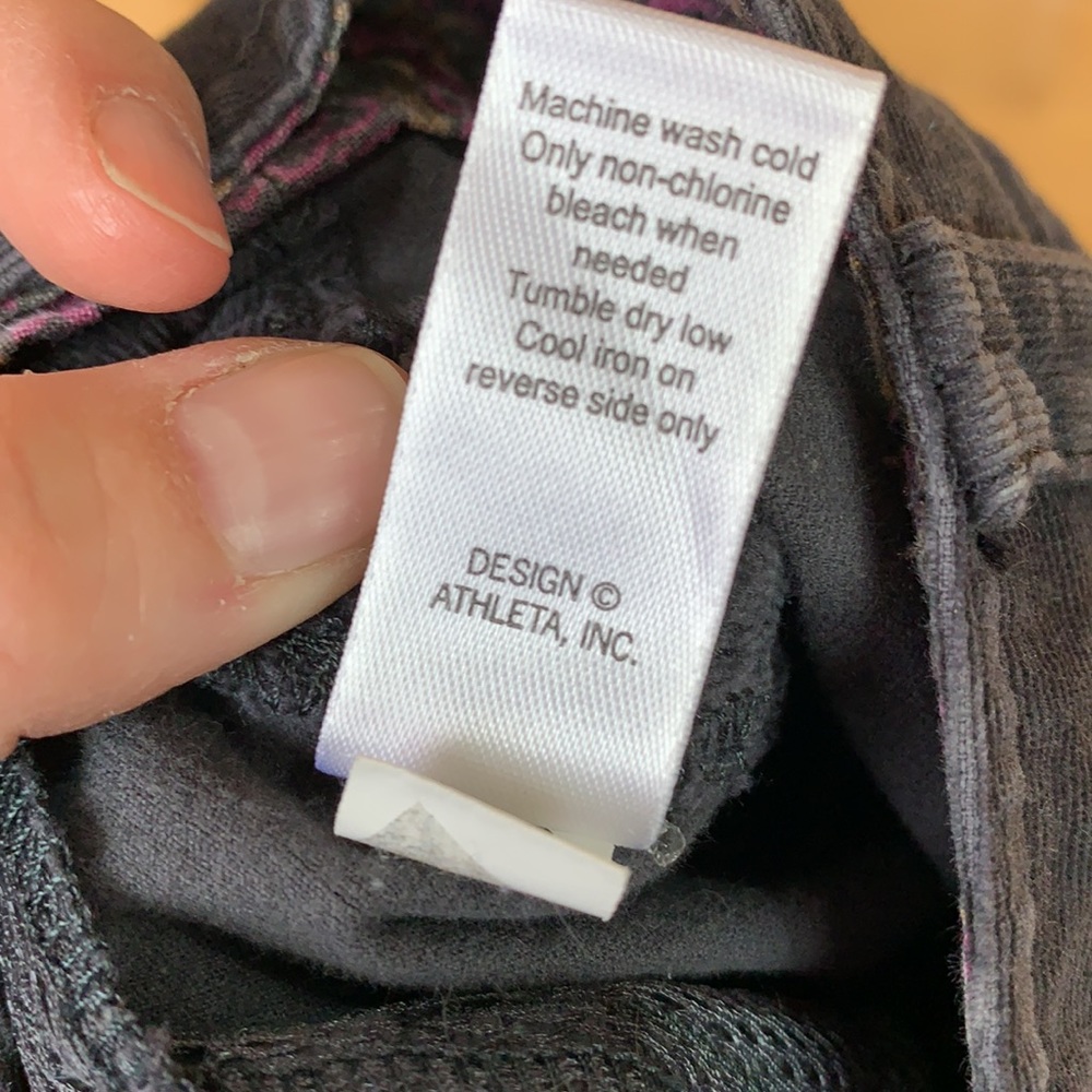 EUC Athleta dark gray corduroy skirt 8 petite - Picture 6 of 7